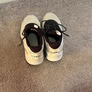 Under Armour Curry Athletic Shoes - White and Black